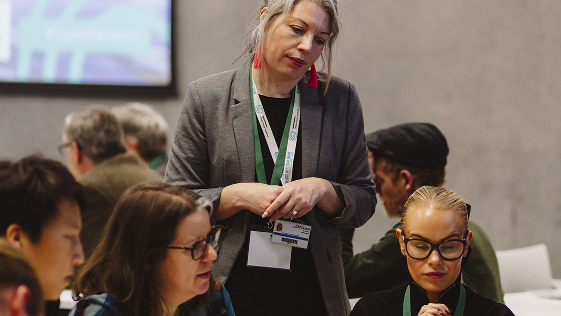 Prof Briony McDonagh facilitating a Coast-R Network workshop