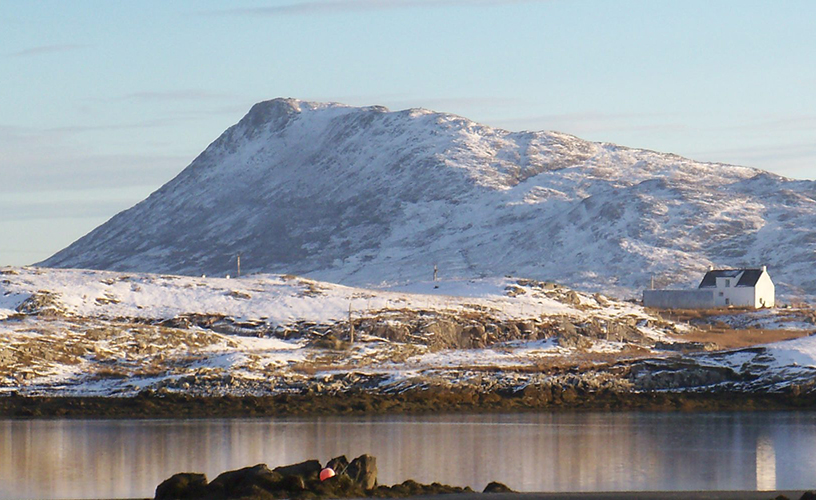 Eubhal in the snow, North Uist