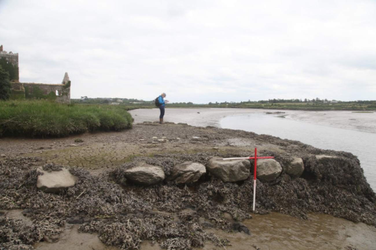 estuary scene with church in the background